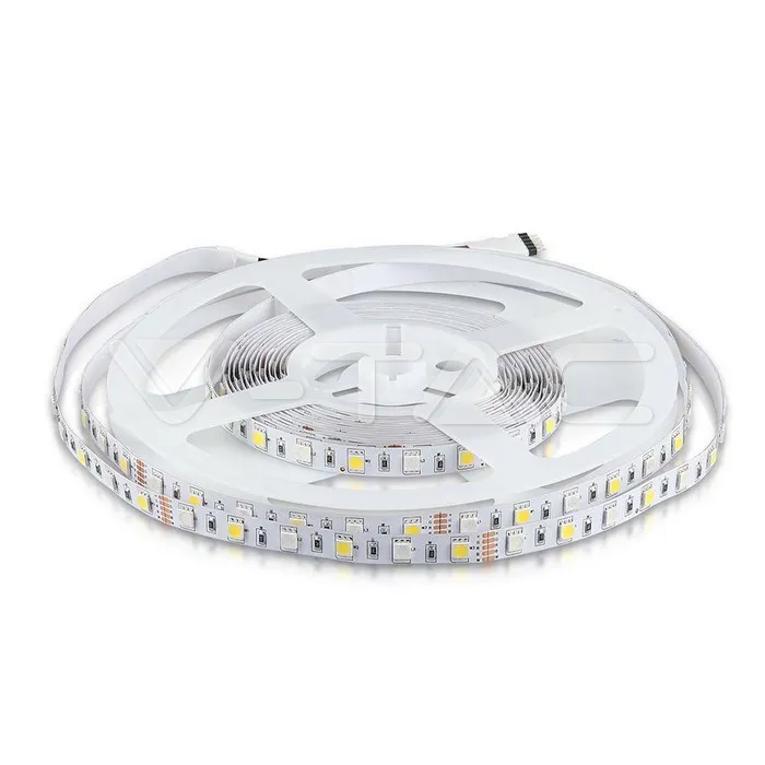 2159 TIRA LED 5Mts SMD5050 RGB+W 6K LUZ BLANCA 60W 60P 12VDC IP20