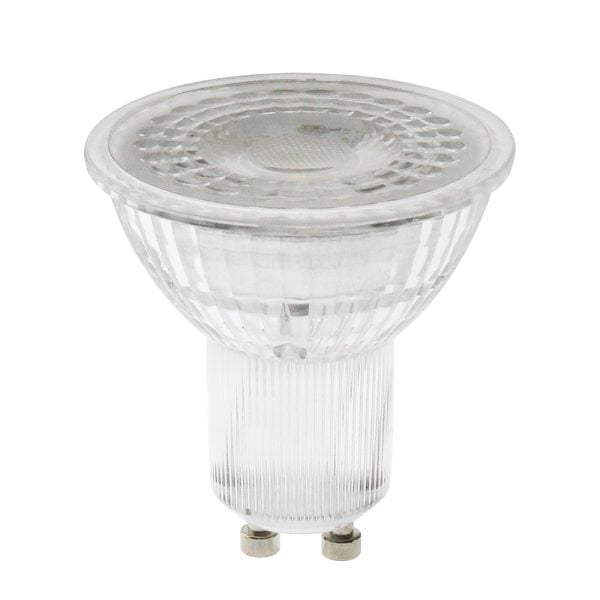 [GU10-MAX-6W-27-G] BOMBILLA LED CRISTAL REGULABLE GU10 6W 2700ºK LUZ CALIDA 450lm 38º
