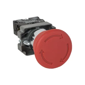 [PUL-SGB2ES542] SETA EMERGENCIA Ø40mm PLASTICA 1NC 1NO GIRAR DESENCLAVAR