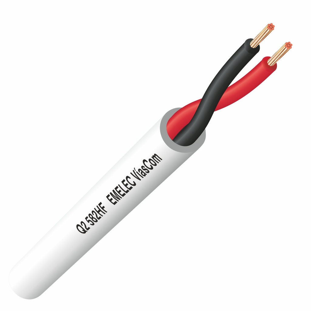 [CBL-M-2X0.50-NG-LED] Mt. CABLE MANGUERA H05VV-F 500V 2X0.50mm2 FRLSZH NEGRO (ROJO-NEGRO)